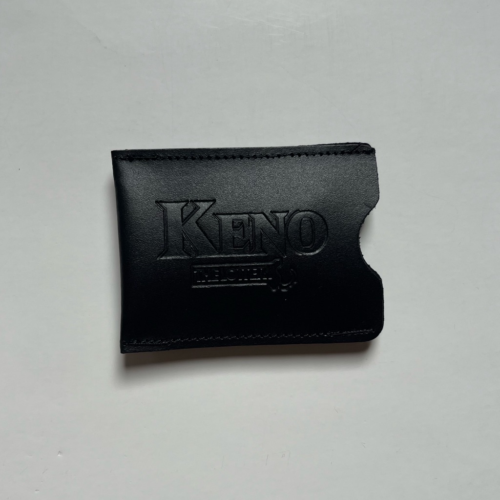 Black Leather Card Holder
